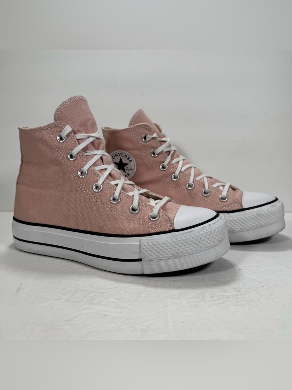 Converse CTAS Lift Platform Sneakers Pink White Women Size 8